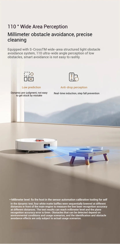 【Xiaomi】 Robot Vacuum H40, 10,000 Pa powerful Aspiration, ultra-accurate cleaning with navigation LDS, 2-en1: Vacuum and wash