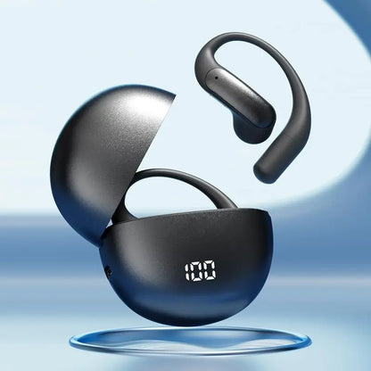AI Translation Earbuds, Bluetooth 5.3 Wireless Earphones with Real Time Translation, Sport Ear Hook Headphones with Hi-Res Audio