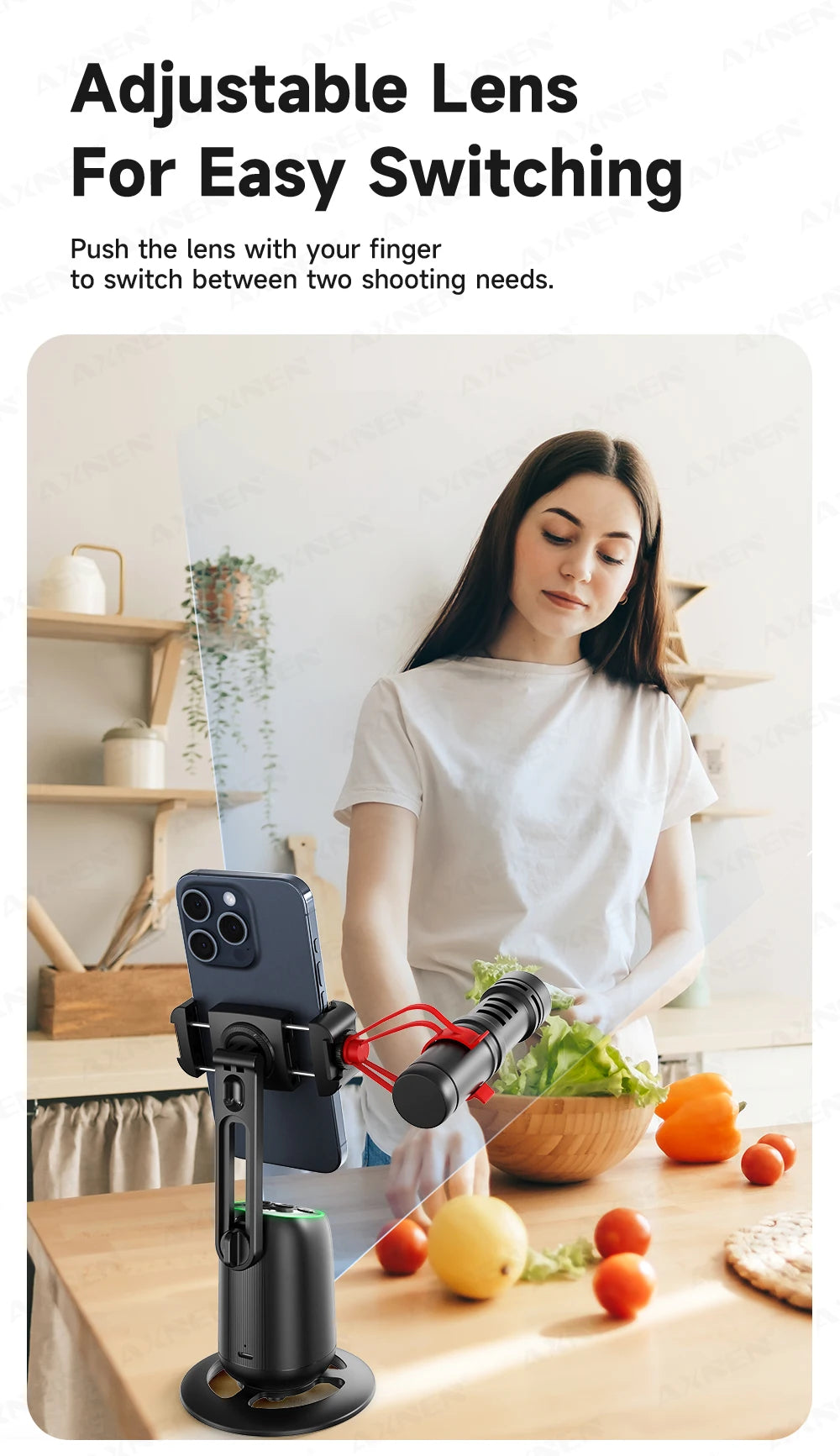 360°Rotating P05 AI Face Tracking Desktop Gimbal Stabilizer Intelligent Follow Shoot Gesture Control Cellphone Holder for iPhone