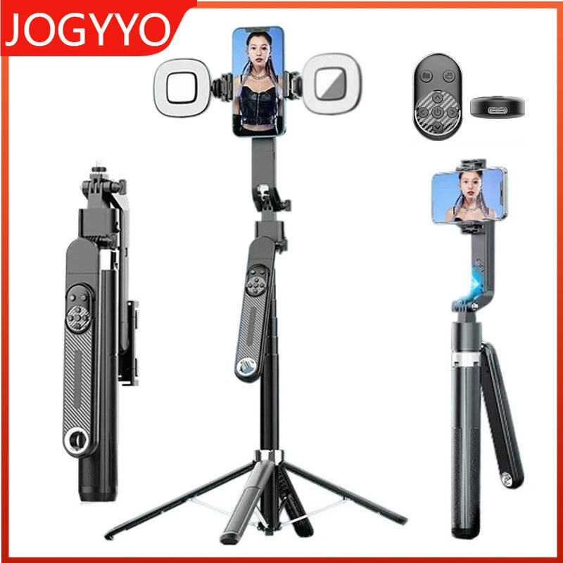 Smart AI Tracking Gimbal Facial Tracking Selfie Stick Bluetooth Selfie Camera Portable Travel Automatic Rotation Phone Holder