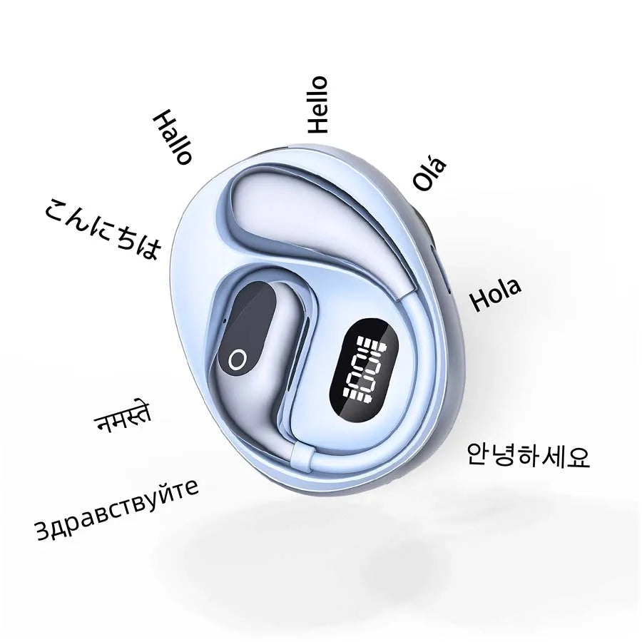 AI Translator Earbuds, Bluetooth Earphones, Languages Translation for Travel/Business/Learning, Real-Time 2-Way, iOS/Android