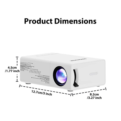 Mini Projector USB Connected for Home Cinema Family Gatherings Casual Entertainment Compact Portable Projector