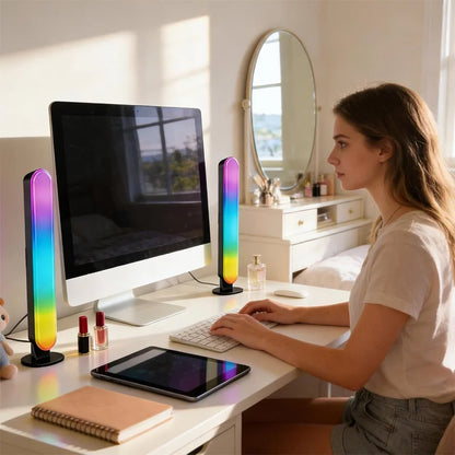 Smart Led Strip Lights With Remote Control With-remote Rgb Light Bar Lamp Sync With-music Atmosphere Decoration Desktop For-room