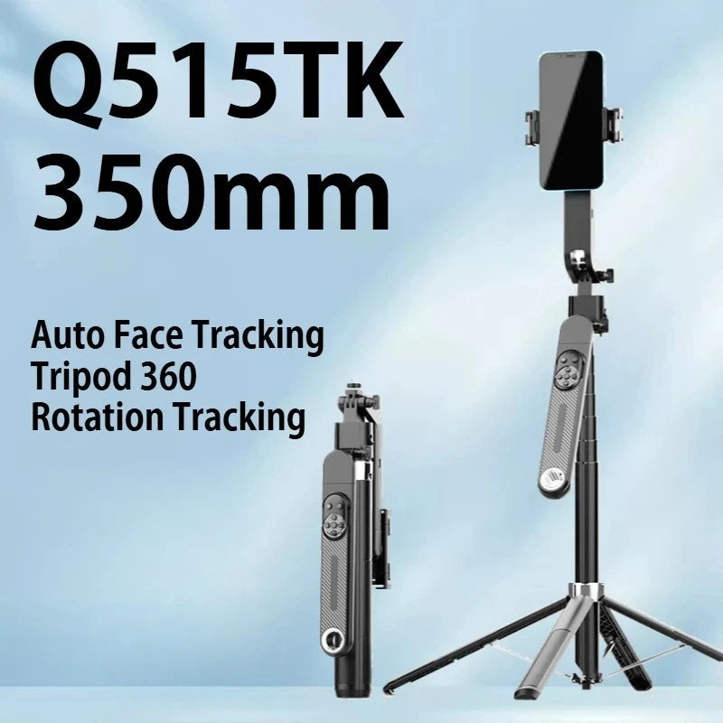 Smart AI Tracking Gimbal Facial Tracking Selfie Stick Bluetooth Selfie Camera Portable Travel Automatic Rotation Phone Holder