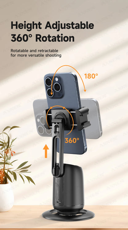 360°Rotating P05 AI Face Tracking Desktop Gimbal Stabilizer Intelligent Follow Shoot Gesture Control Cellphone Holder for iPhone