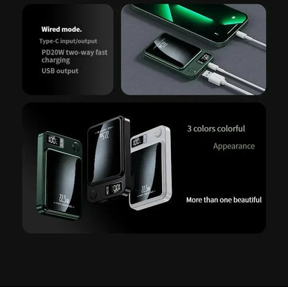 Magnetic Power Bank 50000mAh Large Capacity Wireless Fast Charging Suitable for iPhone Xiaomi Huawei universal mobile Power Bank