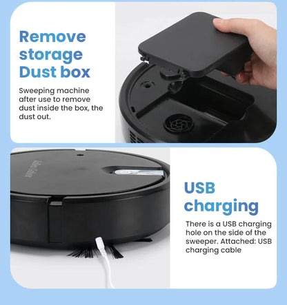 5-in-1 Wireless Smart Robot Vacuum Cleaner Multifunctional Super Quiet Vacuuming Mopping Humidifying For Home Use Home Appliance
