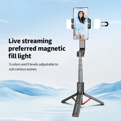 AI face tracking Stabilizer 360 Auto Rotation Follow Gimbal Remote Selfie stick tripod for iPhone Android phone holder