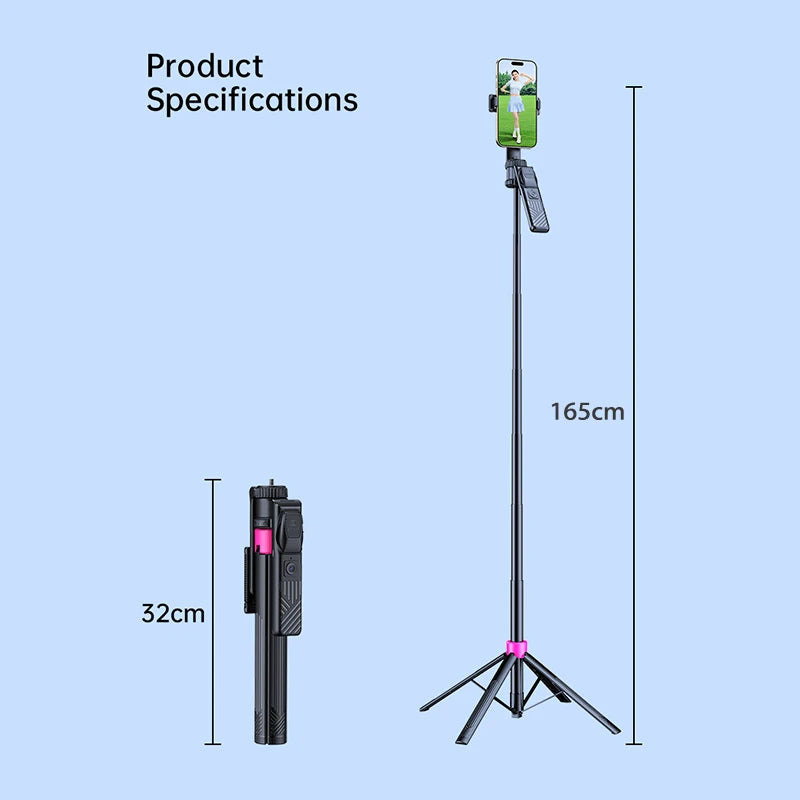 AI Smart Gimbal Tripod Selfie Stick Foldable 360° Auto Follow-Up Face Tracking Gimbal All-in-one Phone Holder For smartphone