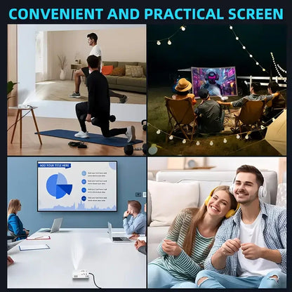Portable Mini Projector 320x240P HD (Support 1080P Input), 20 ANSI Lumens, Manual Focus, HDMI USB AVome Family Theater Projector