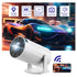 2025 Mini Projector 1080P Support 4K, 200ANSI Lumens WiFi 6 Bluetooth Portable Outdoor Projector with HDMI USB Dolby Audio